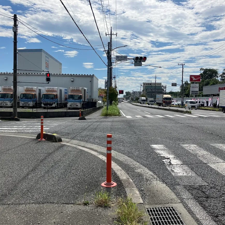 上尾伊奈斎場つつじ苑の駐車場への入り方1