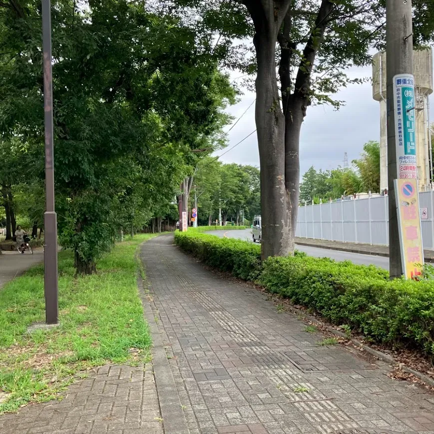 府中の森市民聖苑まで徒歩で行く場合の道順8