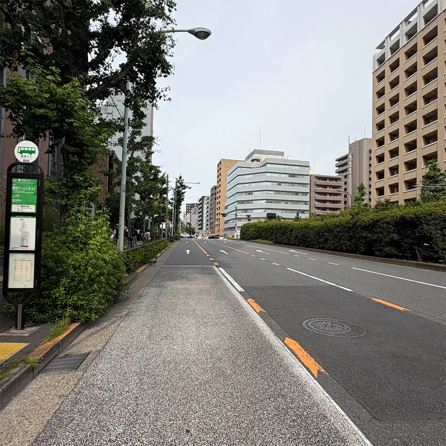 護国寺 桂昌殿の駐車場への入り方1