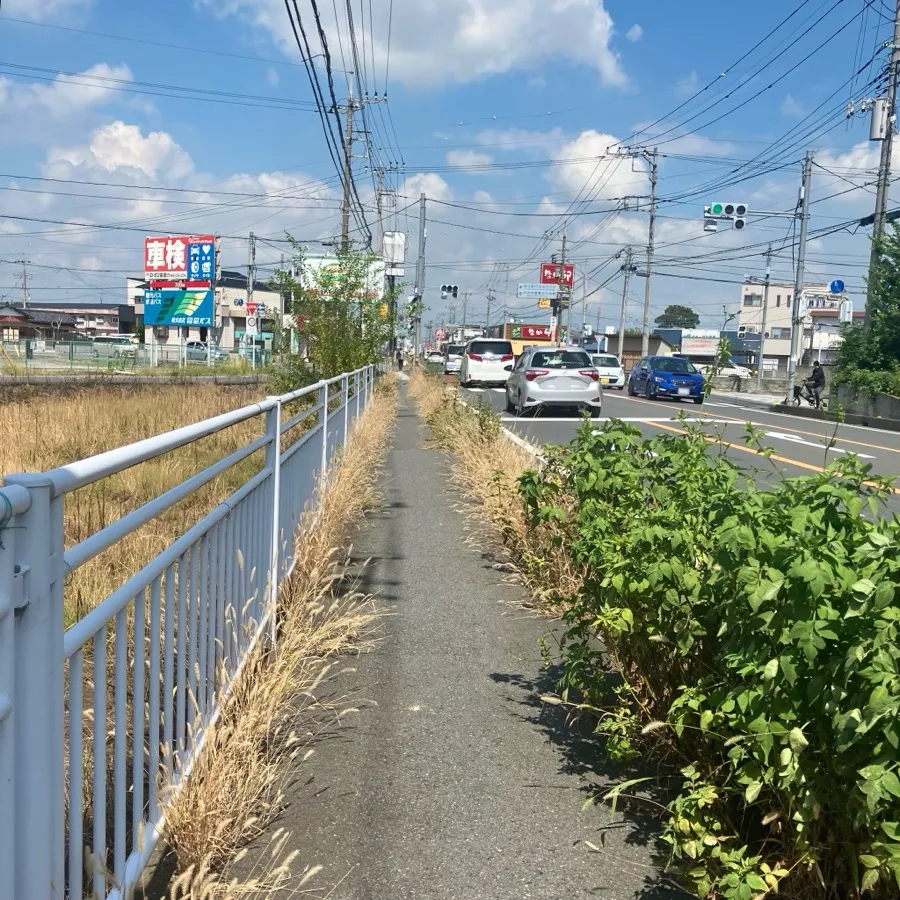 バス停留所から行田市斎場までの歩き方1