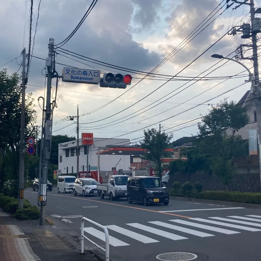 ひので斎場の駐車場への入り方1