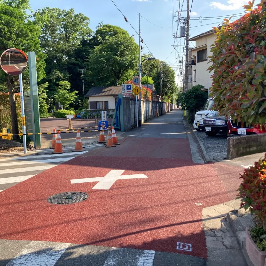 堀ノ内斎場の駐車場への入り方3