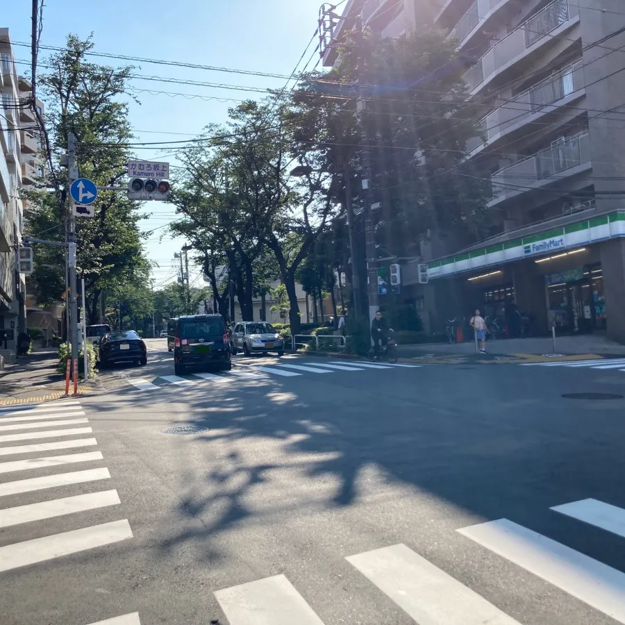 桐ヶ谷斎場の駐車場への入り方3