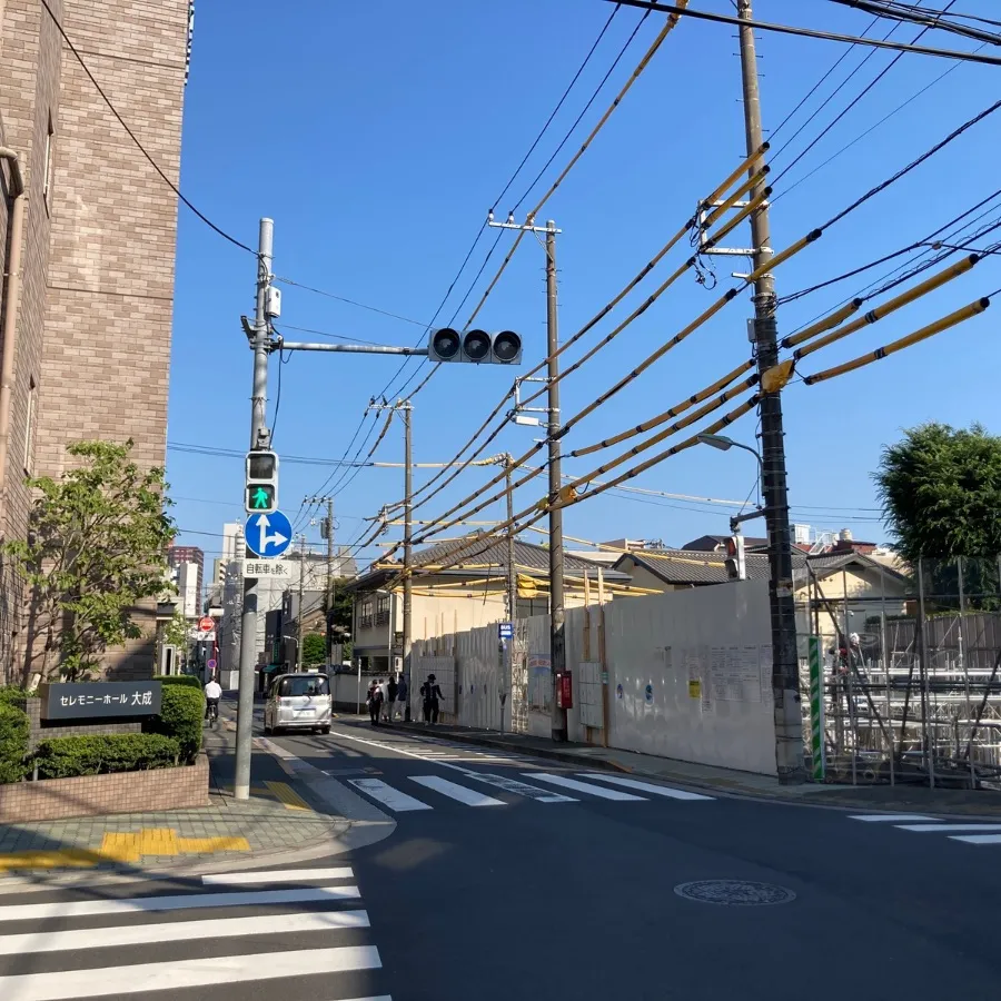 桐ヶ谷斎場の駐車場への入り方5