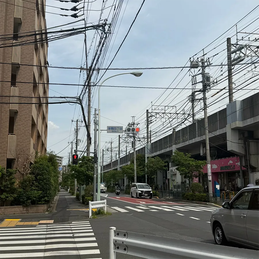 北区セレモニーホールの駐車場への入り方1