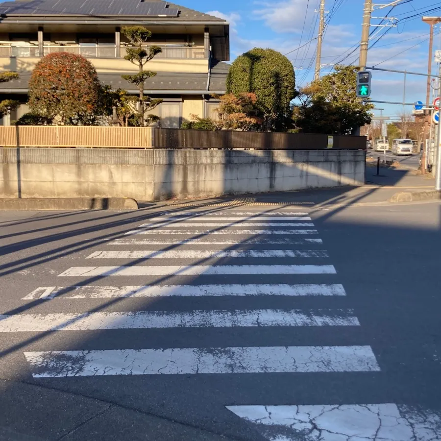 バス停留所から越谷市斎場までの歩き方2