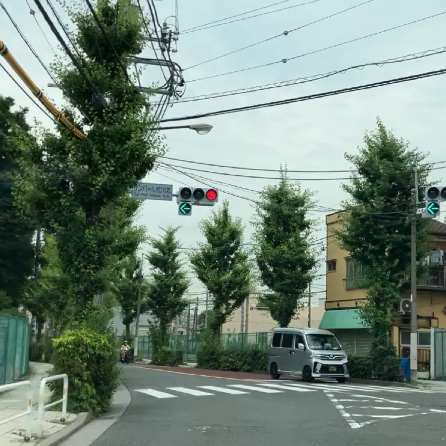 町屋斎場の駐車場への入り方4