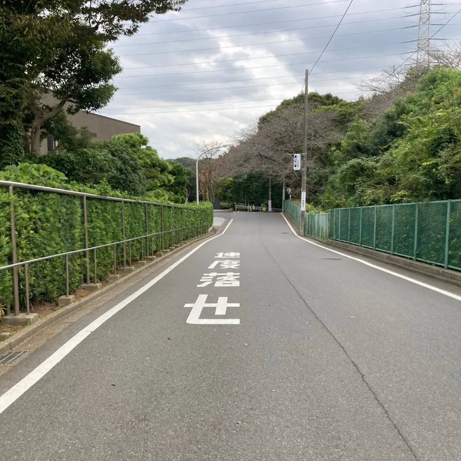 馬込斎場の駐車場への入り方4