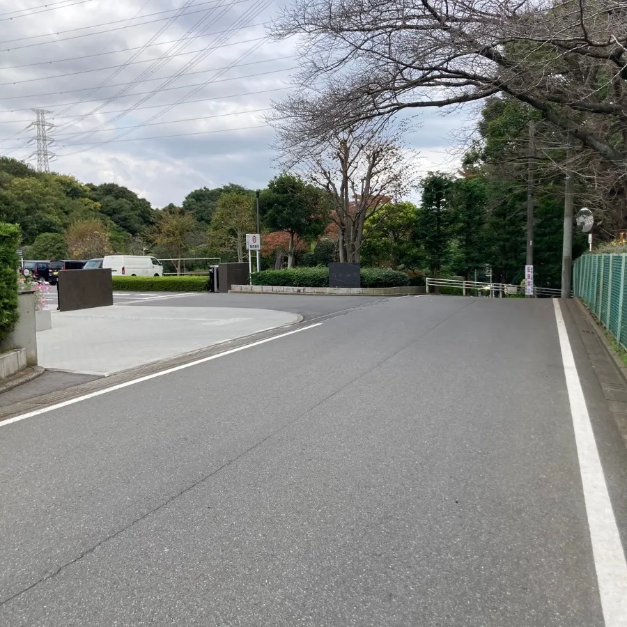 馬込斎場の駐車場への入り方5