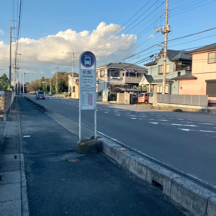 バス停留所からメモリアルトネまでの歩き方1