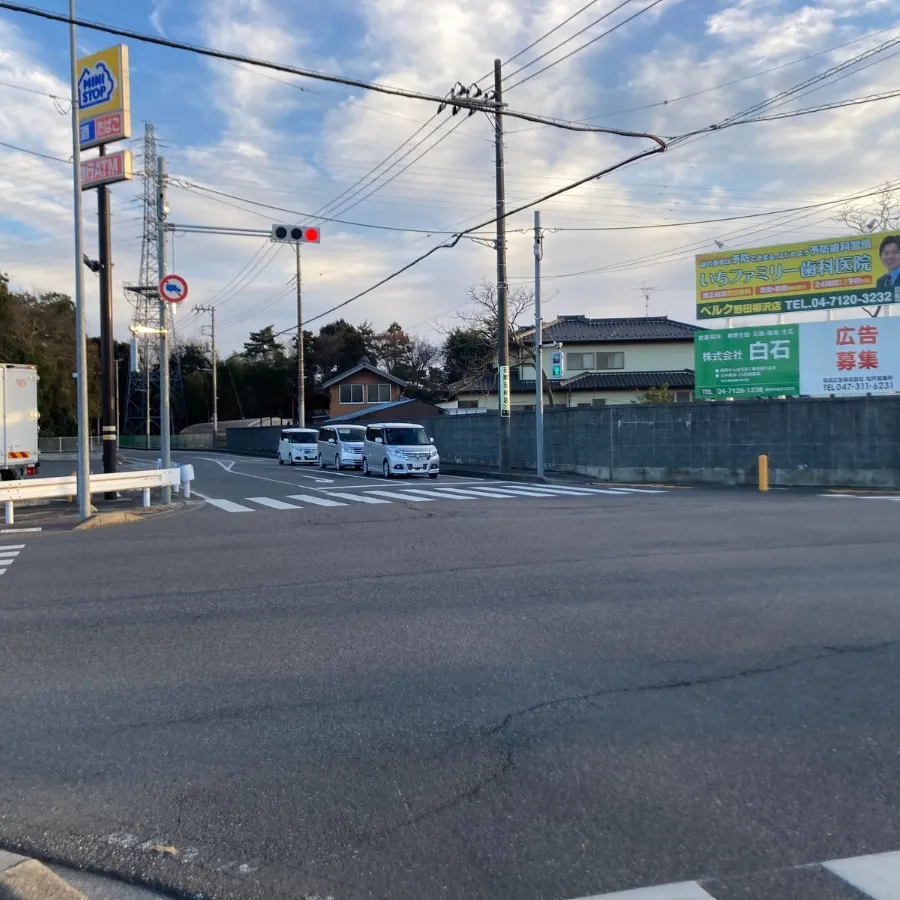 野田市斎場の駐車場への入り方2