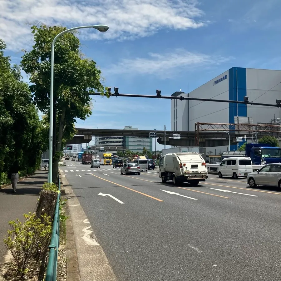 臨海斎場の駐車場への入り方1