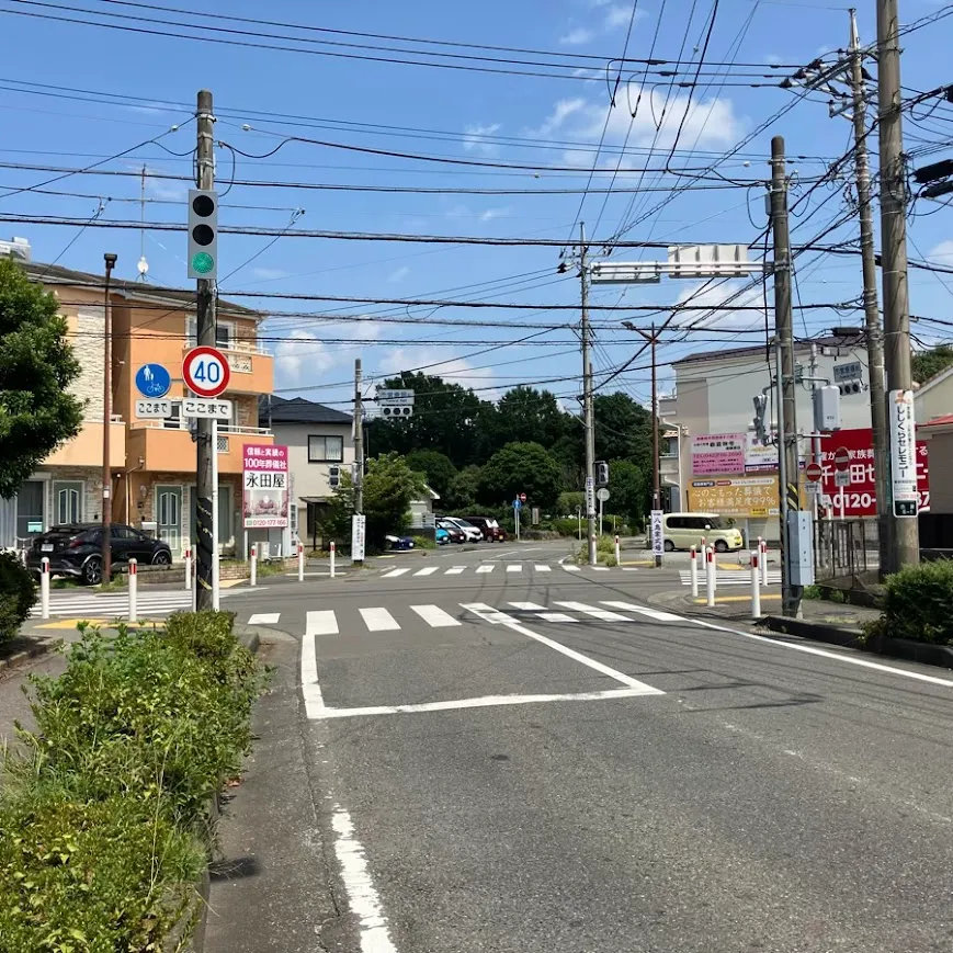 相模原市営斎場の駐車場への入り方3