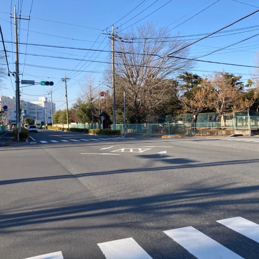 埼葛斎場の駐車場への入り方1