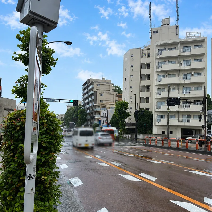 森巖寺開山堂の駐車場への入り方1