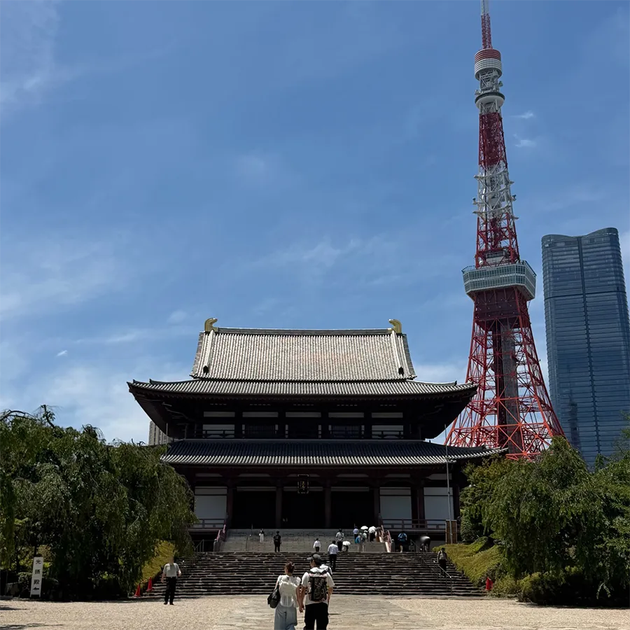 バス停留所から増上寺までの歩き方4