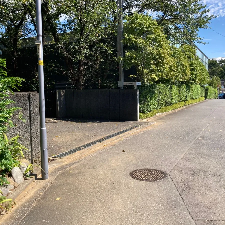 立川市斎場の駐車場への入り方5