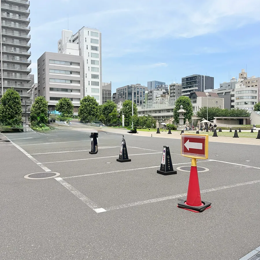 築地本願寺 第二伝道会館の駐車場への入り方5