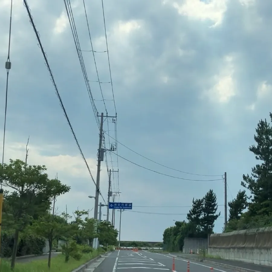 浦安市斎場の駐車場への入り方4