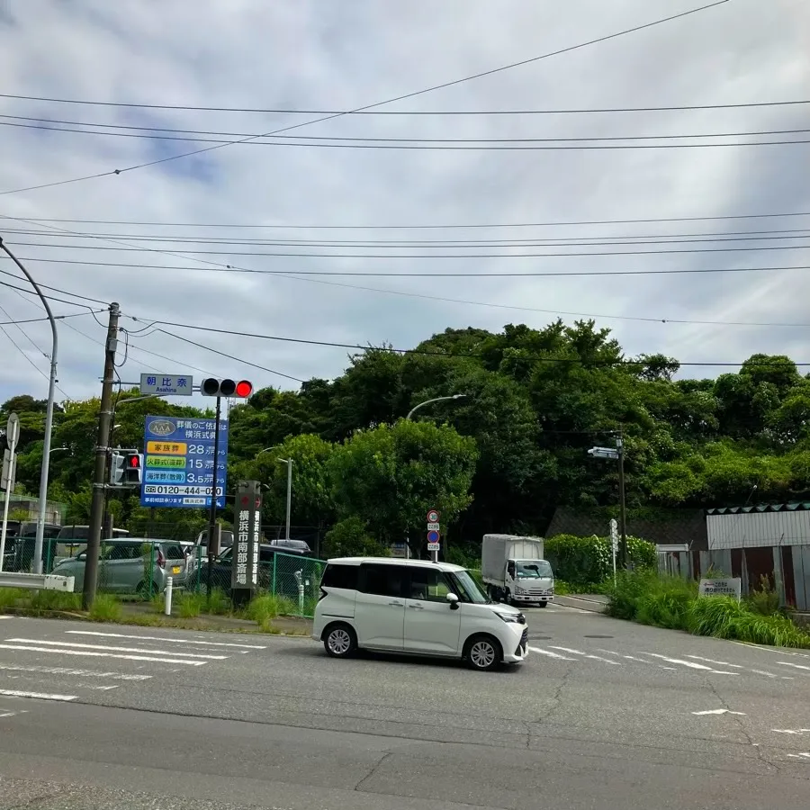 横浜市南部斎場の駐車場への入り方1