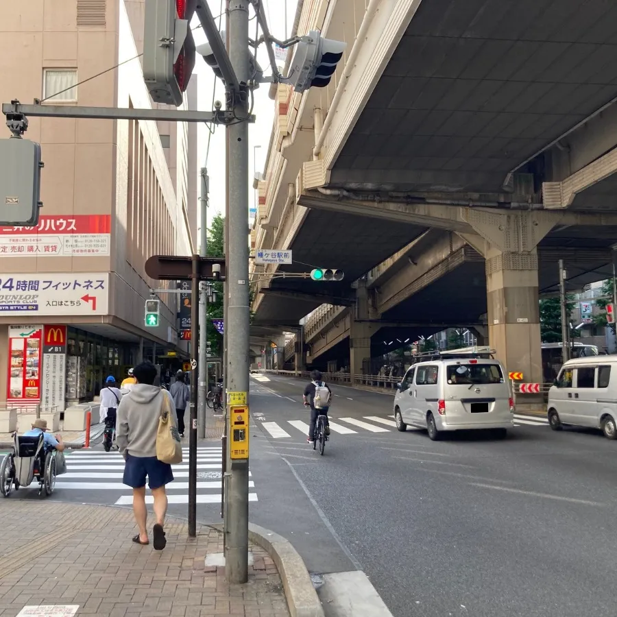 代々幡斎場の駐車場への入り方1