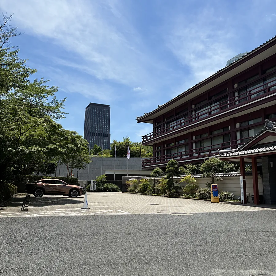 増上寺の駐車場への入り方6