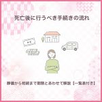 死亡後に行うべき手続きの流れ｜葬儀から相続まで期限とあわせて解説【一覧表付き】